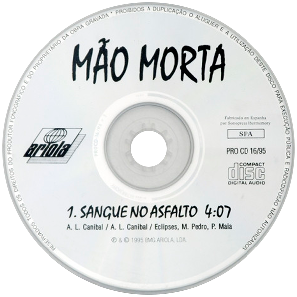 mão morta sangue no asfalto